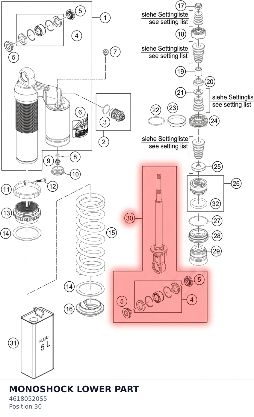 Diagram preview: MONOSHOCK LOWER PART (46180520S5)