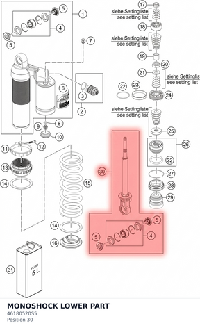 Diagram preview: MONOSHOCK LOWER PART (46180520S5)