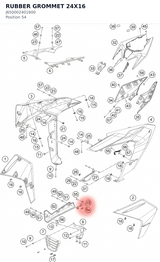 Diagram preview: RUBBER GROMMET 24X16 (J650002401600)