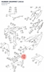 Diagram preview: RUBBER GROMMET 24X16 (J650002401600)