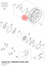 Diagram preview: VALVE CPL. BREMBO DUKE    2003 (58709076000)