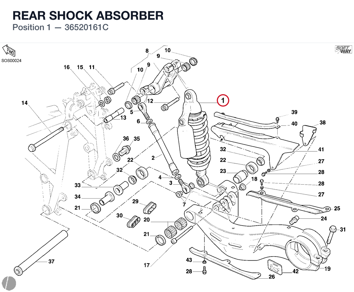 REAR SHOCK ABSORBER