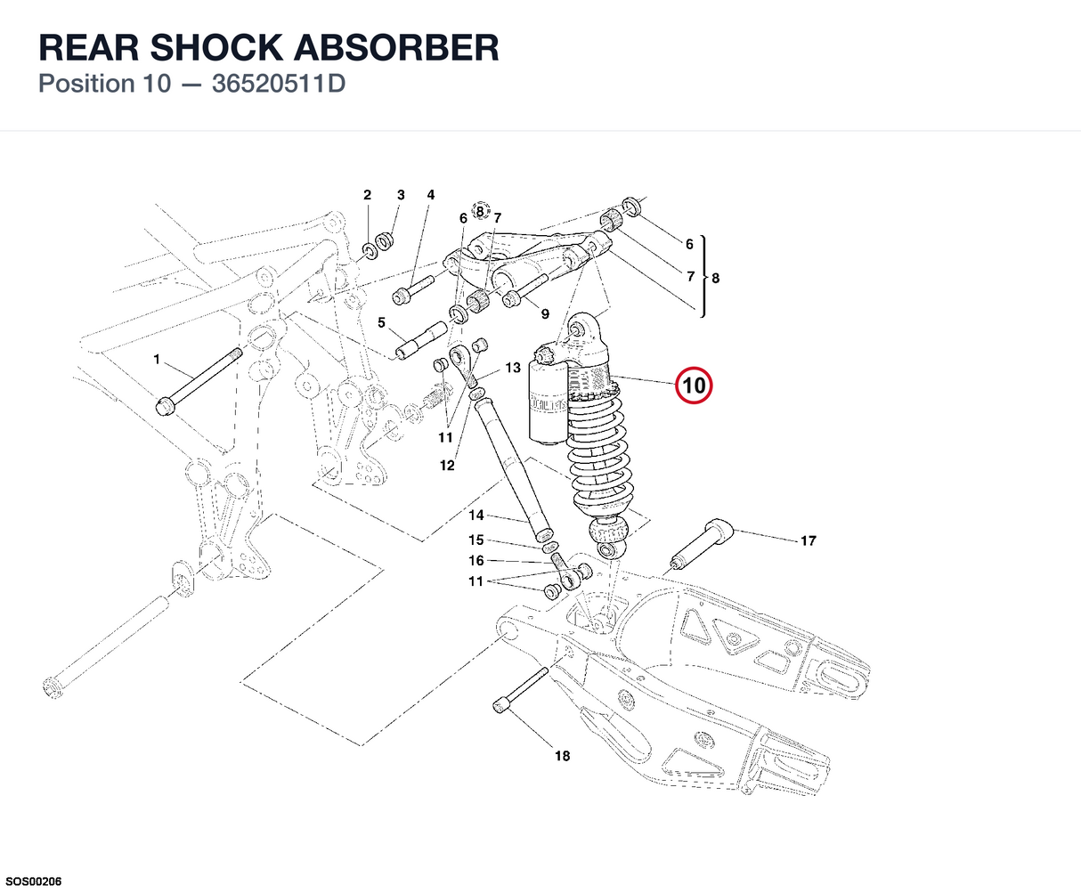 REAR SHOCK ABSORBER