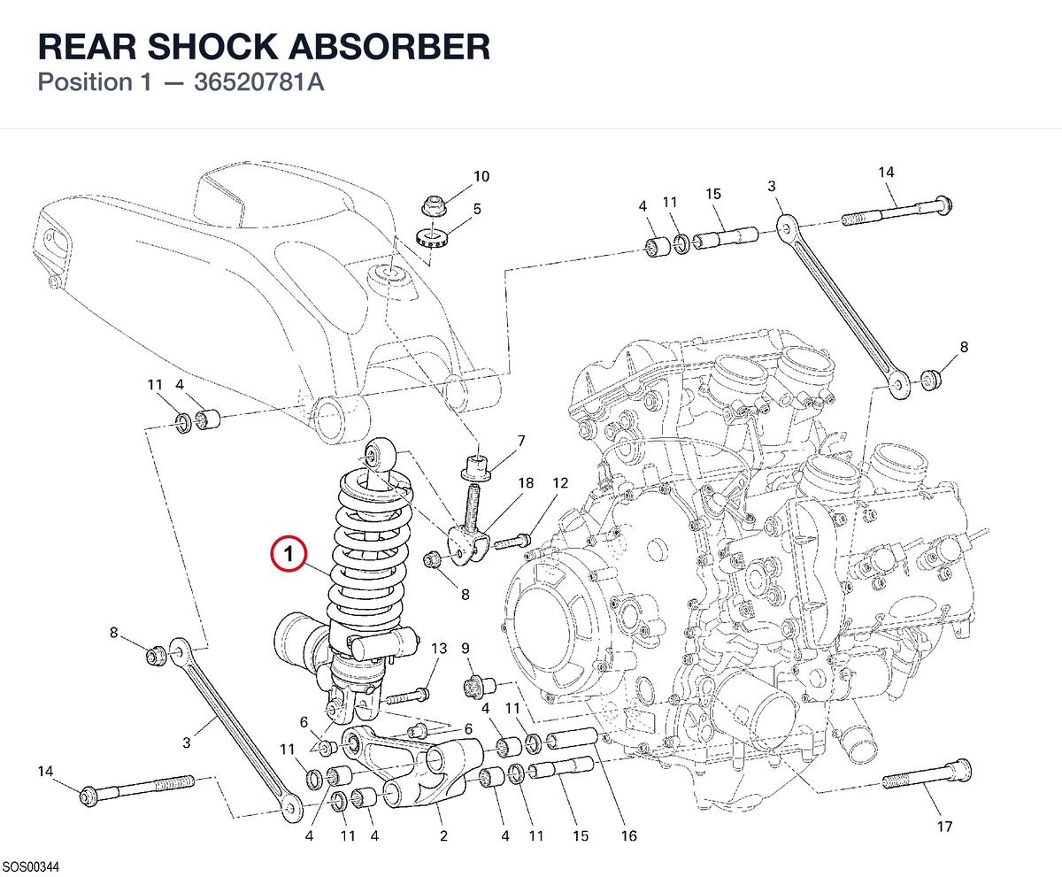 REAR SHOCK ABSORBER