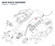 REAR SHOCK ABSORBER 36520951A diagram position