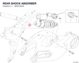 REAR SHOCK ABSORBER 36521643A diagram position