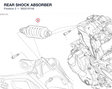 REAR SHOCK ABSORBER 36521974A diagram position