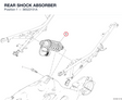REAR SHOCK ABSORBER 36522151A diagram position