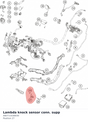 Diagram preview: Lambda knock sensor conn. supp (A60711038030)
