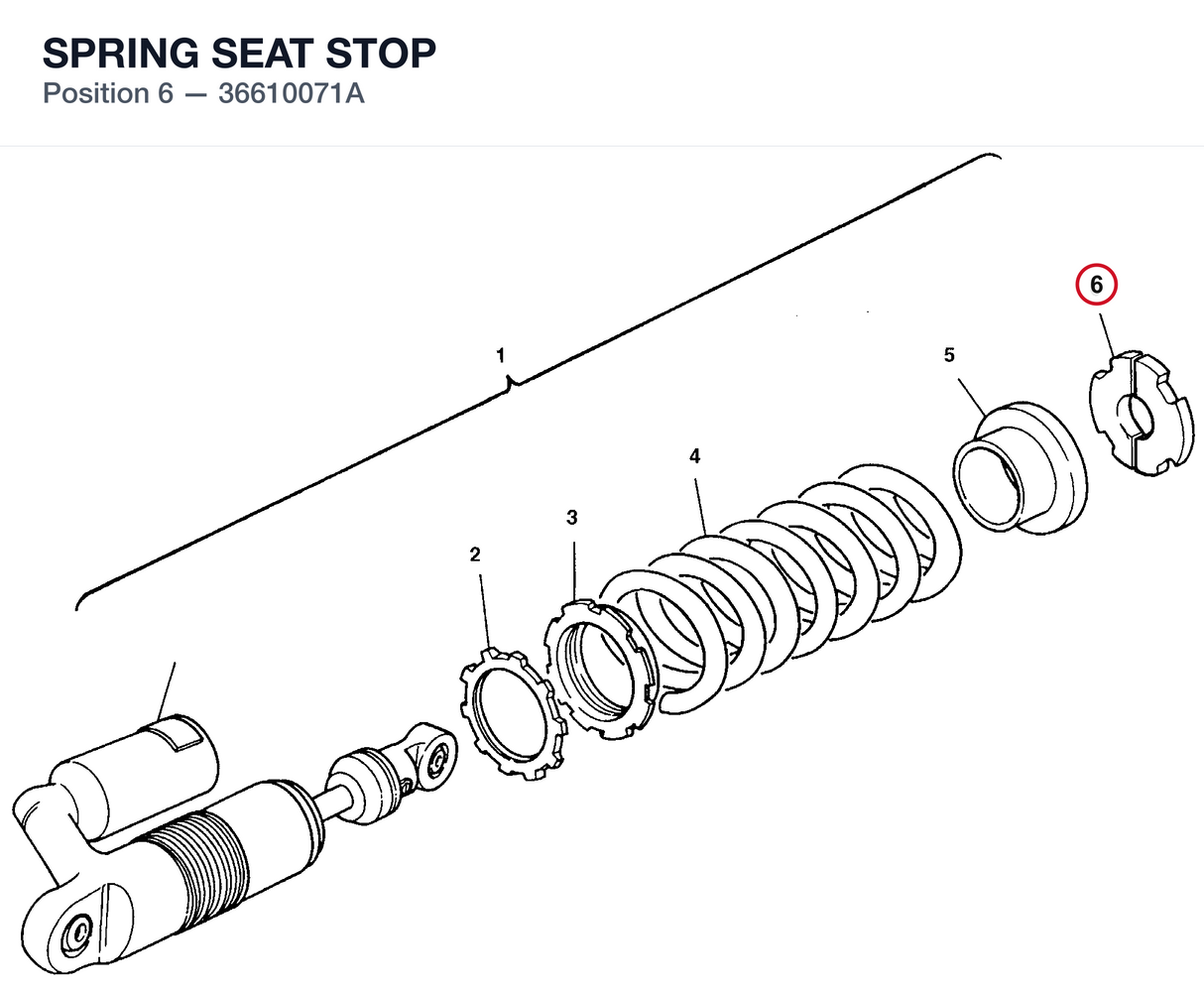 SPRING SEAT STOP