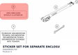 Diagram preview: STICKER SET FOR SEPARATE ENCLOSU (A46008092700)
