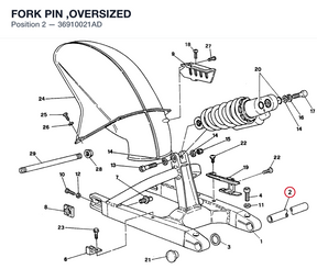 FORK PIN ,OVERSIZED