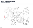 AXLE, REAR SWING ARM