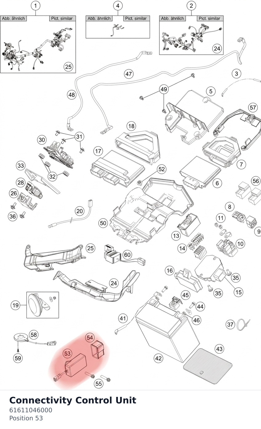 Diagram preview: Connectivity Control Unit (61611046000)