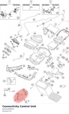Diagram preview: Connectivity Control Unit (61611046000)