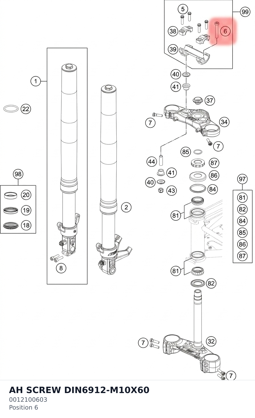 Diagram preview: AH SCREW DIN6912-M10X60 (0012100603)