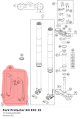 Diagram preview: Fork Protector Kit EXC 19 (7770109410030B)