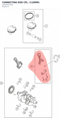 Diagram preview: CONNECTING ROD CPL. (110MM) (C90030015000)