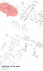 Diagram preview: Fuel tank fairing cmpl. (61908030033KC)