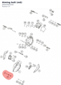 Diagram preview: Aiming bolt (m6) (J900000605400)
