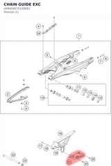 Diagram preview: CHAIN GUIDE EXC (A49004070100EB1)