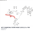 Diagram preview: ACT. CHARCOAL FILTER HOSE 5,5X11,5 L=790 (95815000790)