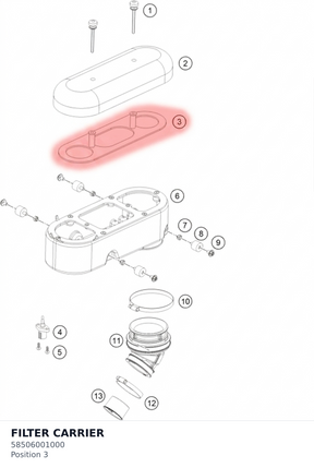 Diagram preview: FILTER CARRIER (58506001000)