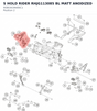 Diagram preview: S HOLD RIDER RHJG113085 BL MATT ANODIZED (95803039000C1)