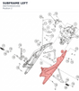 Diagram preview: SUBFRAME LEFT (A6070300201056)