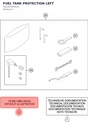 Diagram preview: FUEL TANK PROTECTION LEFT (A61007925010)