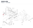 SWING ARM 37010332B diagram position