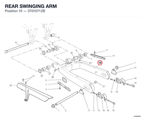REAR SWINGING ARM 37010712B diagram position
