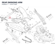 REAR SWINGING ARM 37011153A diagram position