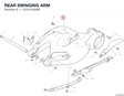 REAR SWINGING ARM 37012163AB diagram position