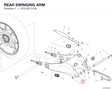 REAR SWINGING ARM 37012211CB diagram position