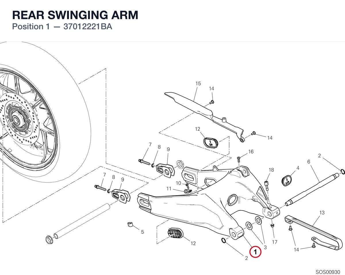 REAR SWINGING ARM