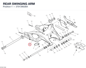 REAR SWINGING ARM 37013962BA diagram position