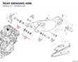 REAR SWINGING ARM 37020471AA diagram position