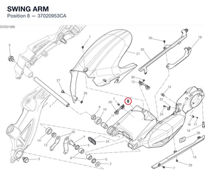 SWING ARM 37020953CA diagram position