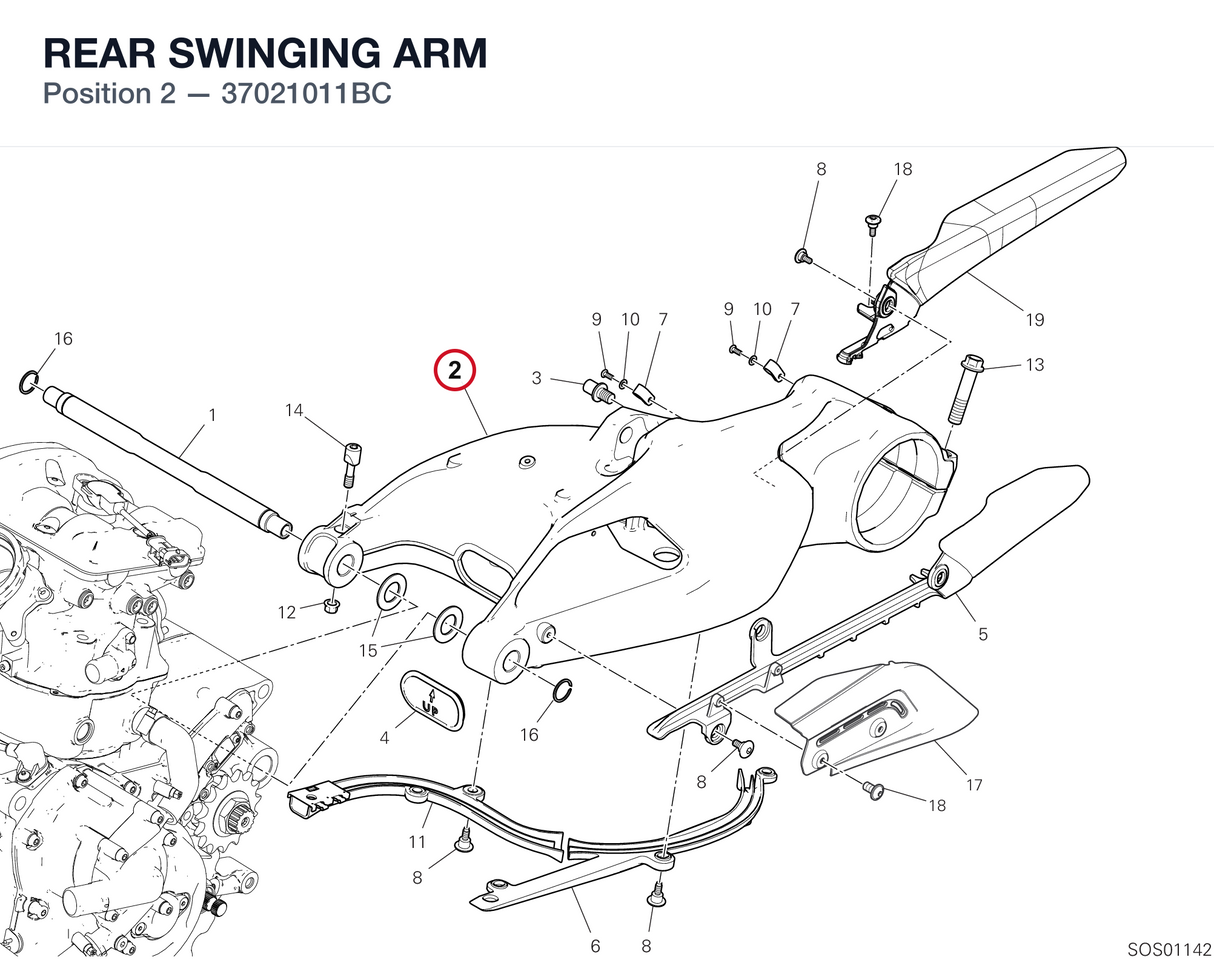 REAR SWINGING ARM