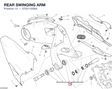 REAR SWINGING ARM 37021105BA diagram position
