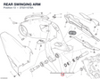 REAR SWINGING ARM 37021107BA diagram position