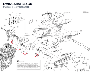 SWINGARM BLACK 37029352BB diagram position