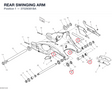 REAR SWINGING ARM 37029381BA diagram position