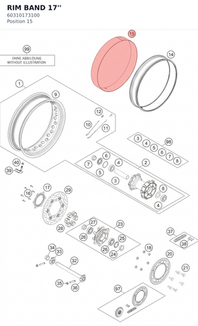 Diagram preview: RIM BAND 17'' (60310173100)