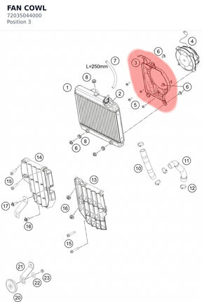 Diagram preview: FAN COWL (72035044000)