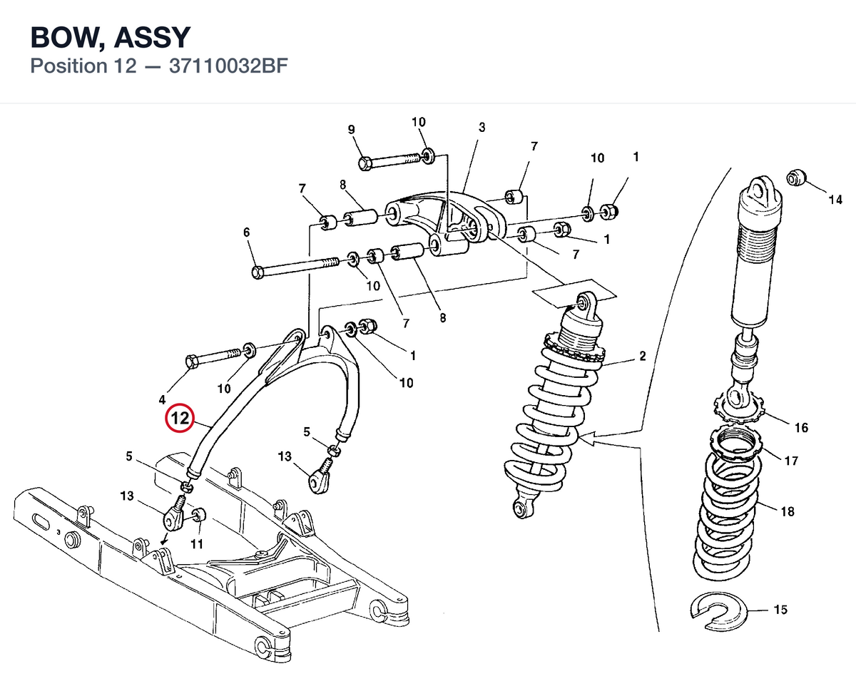 BOW, ASSY 37110032BF diagram position