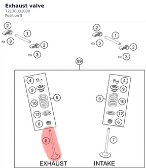 Diagram preview: Exhaust valve (72136031000)