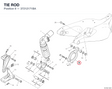 TIE ROD 37212171BA diagram position