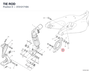 TIE ROD 37212171BA diagram position